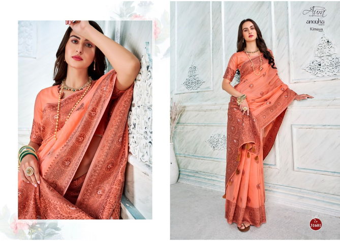 Kimaya Vol 2 By Aura Party Wear Sarees Catalog
